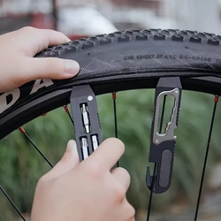 Llave de Reparación de bicicletas, llave Hexagonal multifuncional, palanca de neumáticos, herramienta de reparación de neumáticos, accesorios prácticos para ciclismo al aire libre
