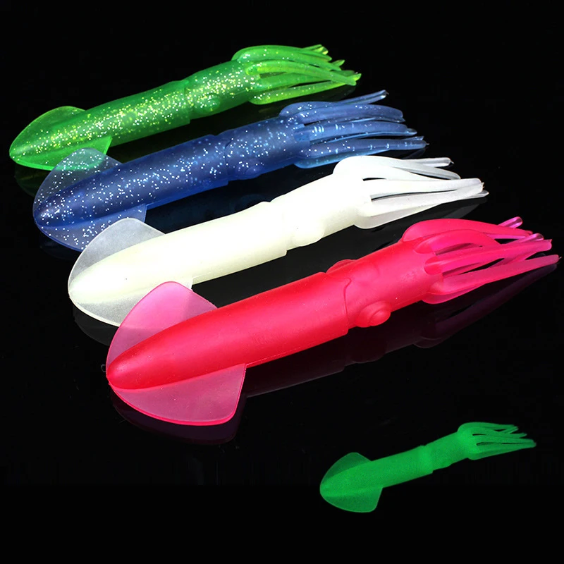 WEIHE Pulpo luminoso artificial 22cm – Señuelo suave para calamar - imagen 4