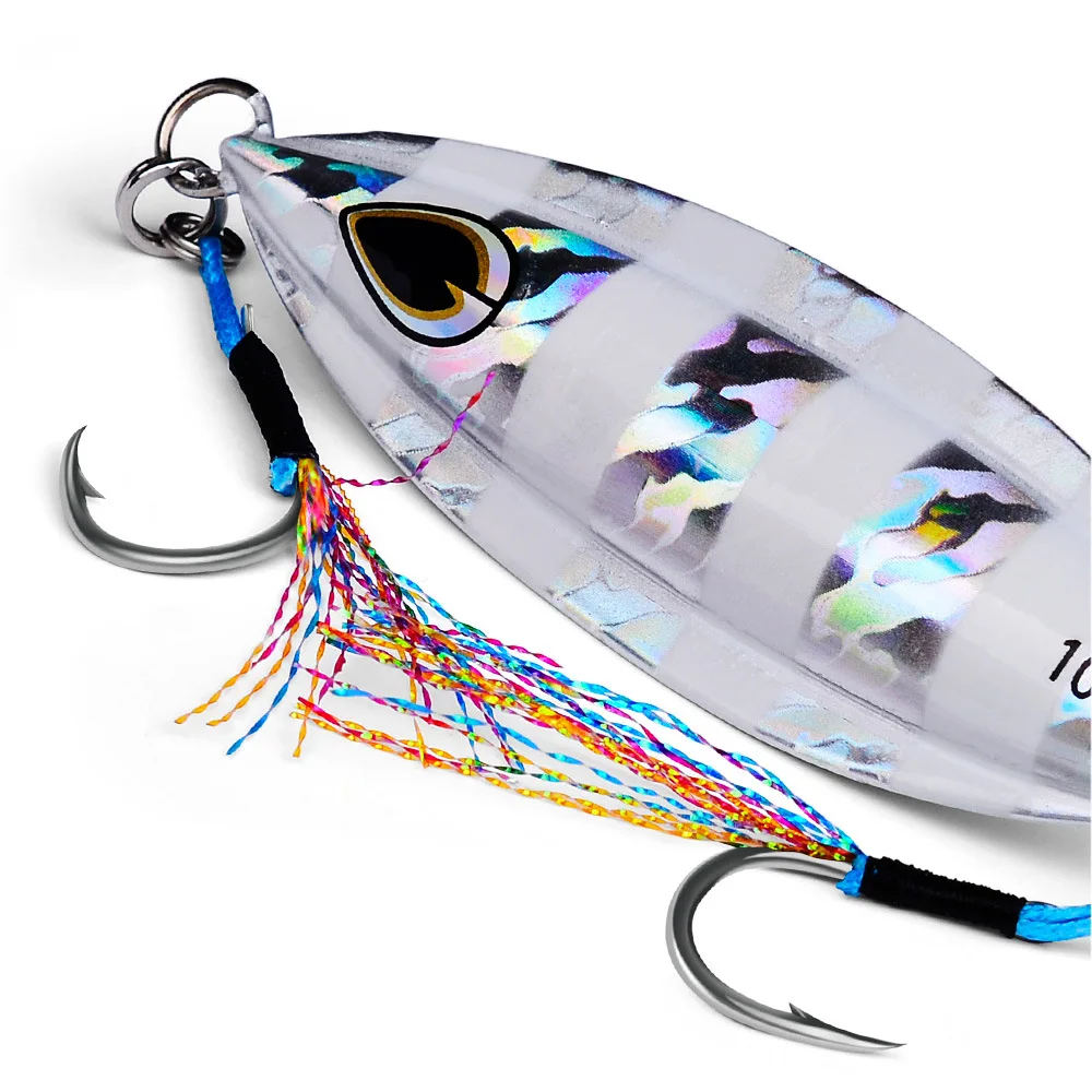 un señuelo de pesca colorido diseñado para captar peces