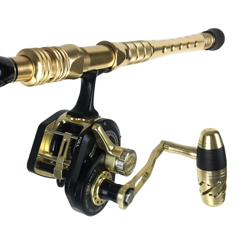 Rueda de pesca automática metálica – Placa hierro balanceo lento - imagen 2