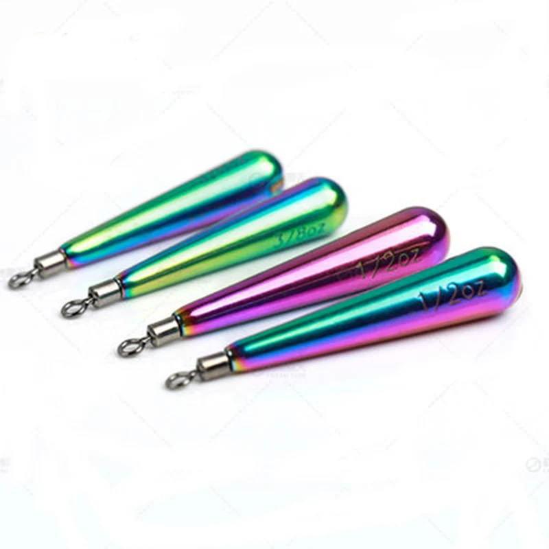 Plomo de pesca de tungsteno Multicolor 3,5g 5,3g 7g 8,8g 10,5g 14g 21g 28g pesas de pesca plomos accesorios de aparejos de pesca - imagen 3