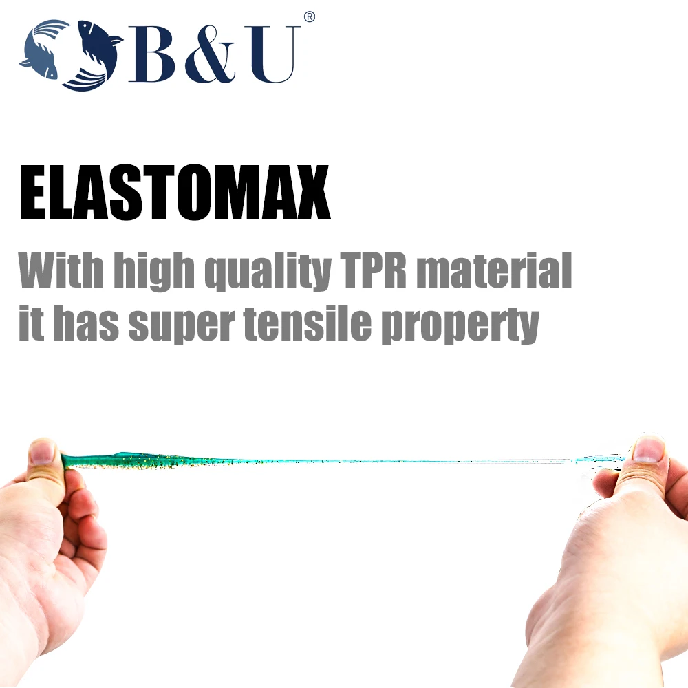 B & U-cebos blandos flotantes para pesca en agua salada marina, Wobblers de silicona Artificial, Wobblers, sábalo marino, 80mm, envío gratis - imagen 5