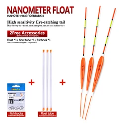 Kit Flotadores Nano Bobber con Tubos para Pesca Superficial