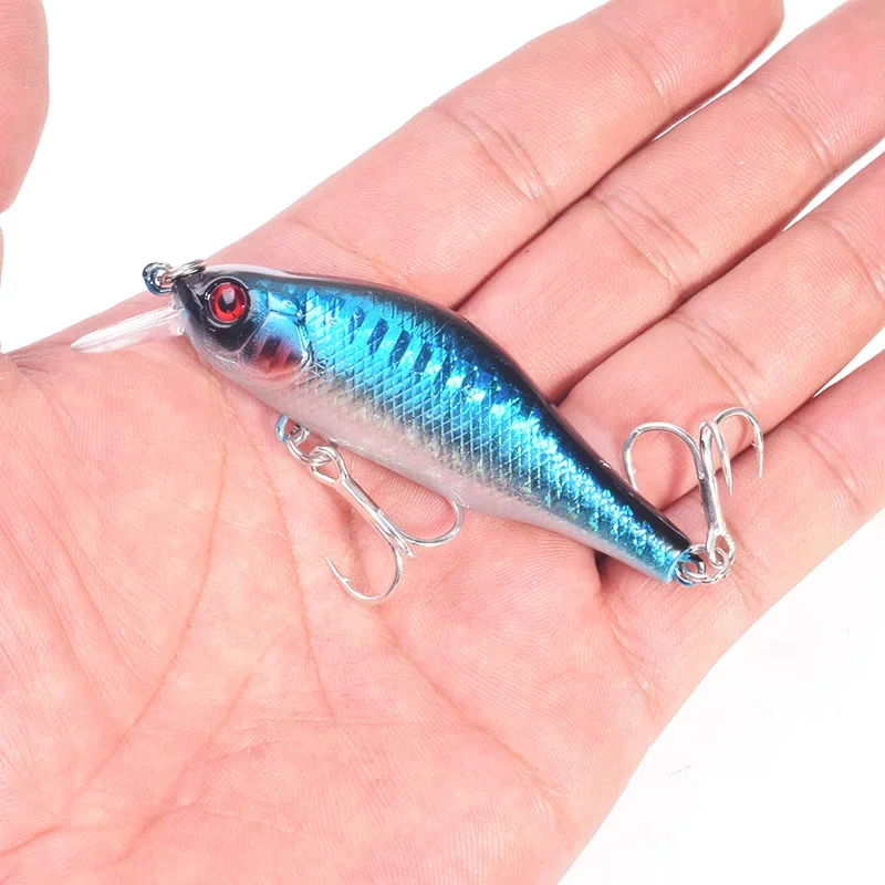 Señuelos de Pesca flotantes, pececillo Jerkbait, sistema de equilibrio por gravedad, Wobblers, Crankbaits duros, buceo lento, Lucio, Swimbait, 1 ud. - imagen 2