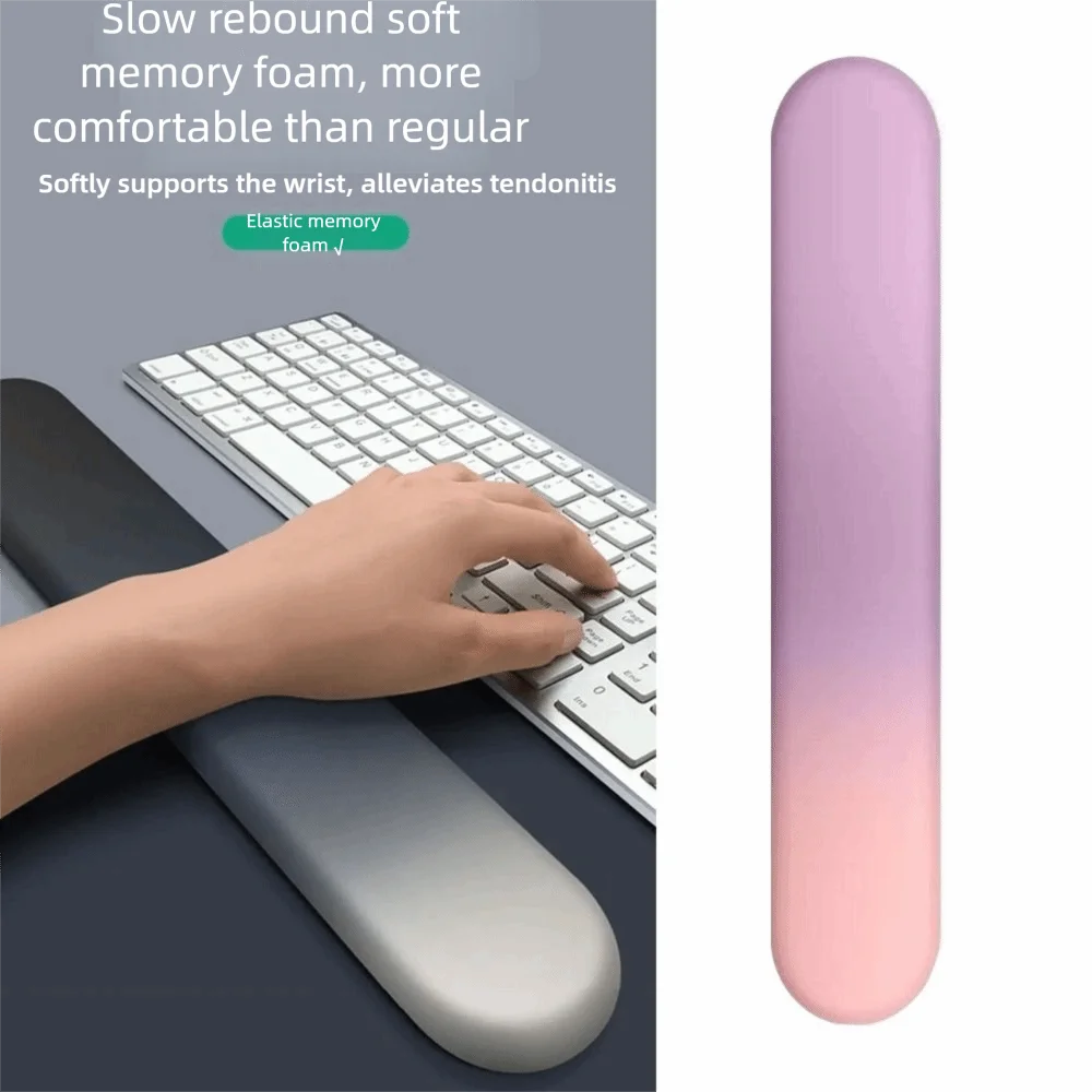 Reposamanos con teclado de algodón con memoria, cómodo soporte para muñeca con gradiente, ergonómico, reposamanos para niños y niñas - imagen 2