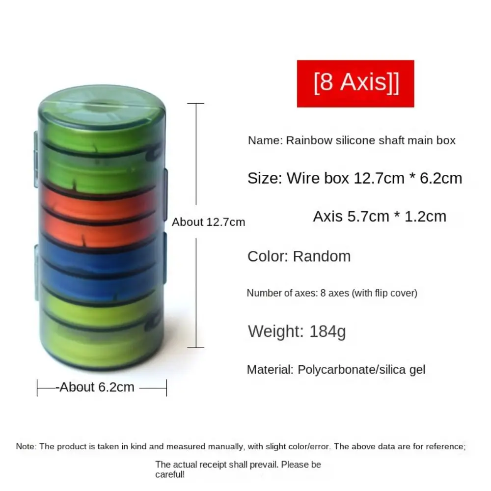 Caja de línea principal de pesca con husillo 4-16, carrete principal de silicona, eje de sedal de pesca de arcoíris, gancho de señuelo de pesca, tabla de bobinado - imagen 4