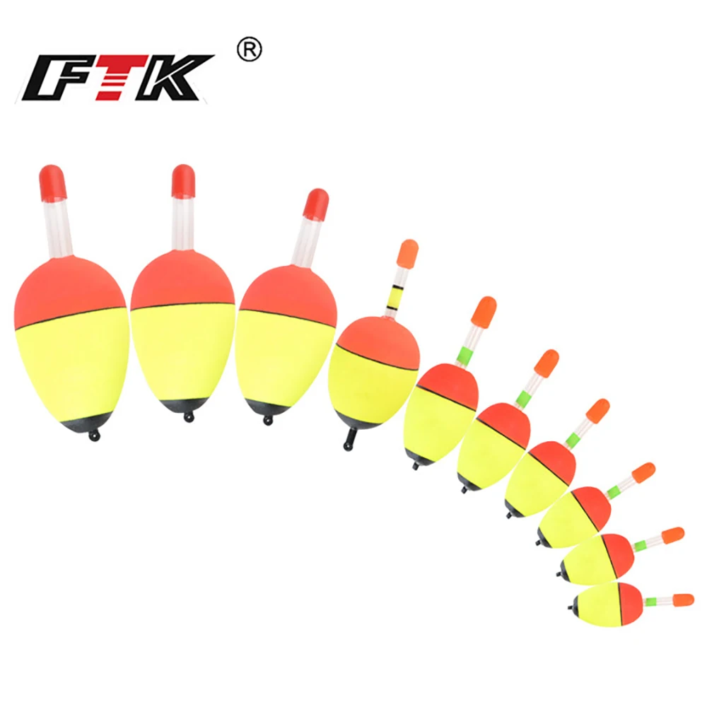 FTK 5 uds EVA luminoso pesca flotador nocturno palo de luz espuma plástico Bobber mar pesca en roca flotadores llamativos accesorios de pesca - imagen 4