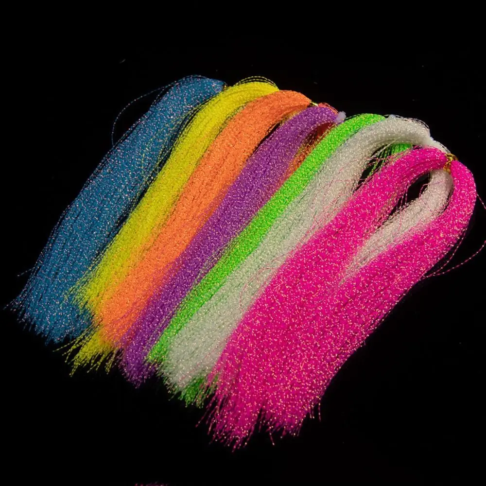 Línea de anzuelos de asistencia de oropel, Material de fabricación de señuelos de oropel, pesca con mosca - imagen 5