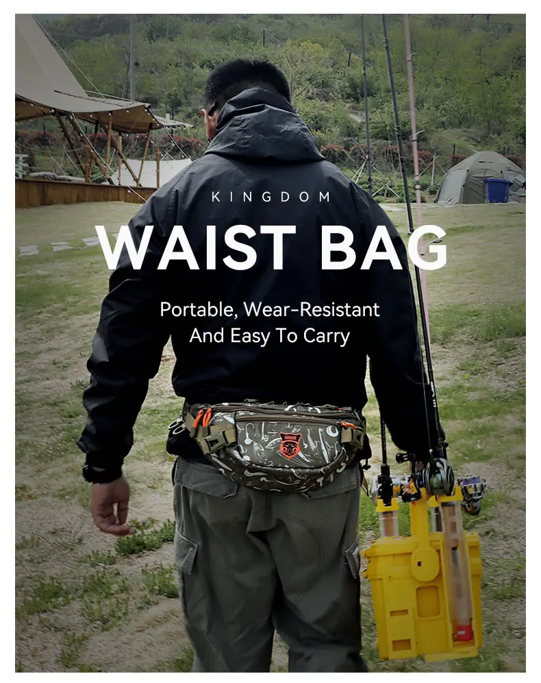 Bolsa de la cintura del reino resistente al desgaste portátil y fácil de transportar
