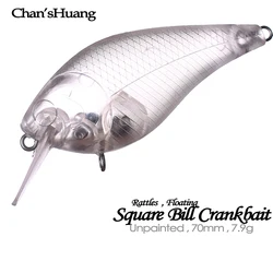 Chan'sHuang Señuelo Vinilo Blanco 7cm 7,9g – Sin pintar