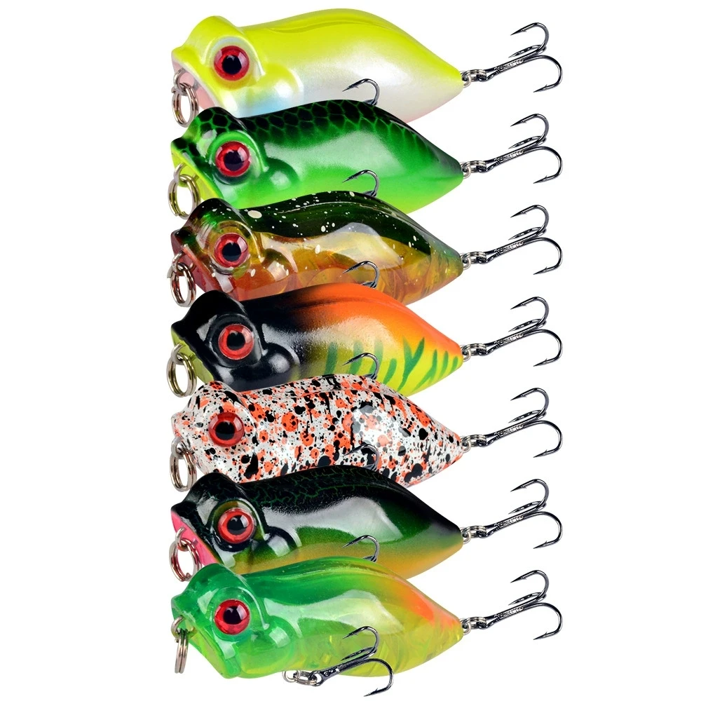 1 Uds señuelo de pesca con manivela cebos duros artificiales 4cm 3,2g Crankbait Jerkbait Wobbler aparejos de pesca buenos anzuelos triples aparejos - imagen 5