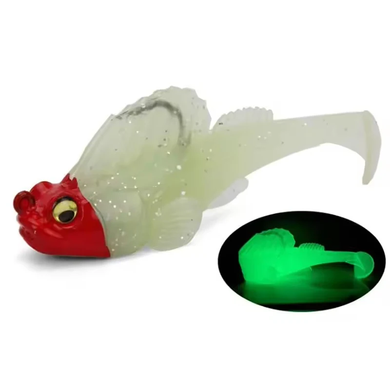 WEIHE-señuelo de pesca suave, cebo Artificial con forma de pez, con un solo gancho, 7g, 10g, 14g - imagen 3