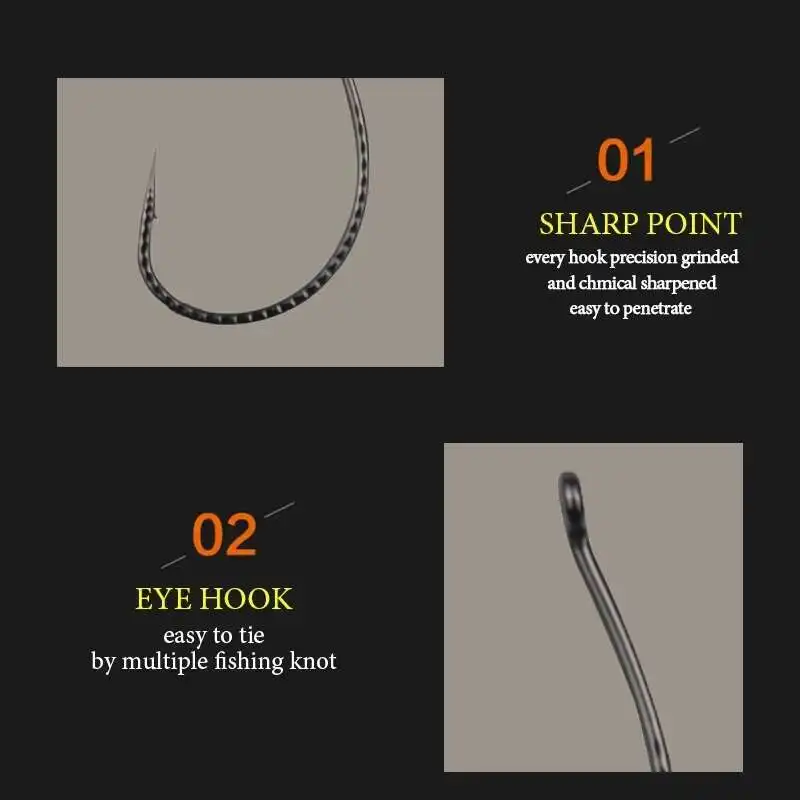 20 unids/bolsa anzuelos de pescado anzuelo suave para insectos Longlin fortalece el anzuelo de pescado Offset anzuelos locos pez mandarín bajo anzuelo único afilado - imagen 3