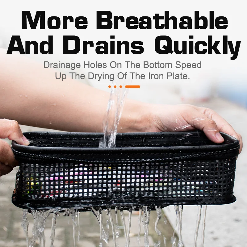 TEASER-Sistema de señuelo de plantilla de BK-098, estuche de malla, bolsa de pesca, almacenamiento de anzuelos, bolsa húmeda, multifunción, accesorios de aparejos de pesca - imagen 5