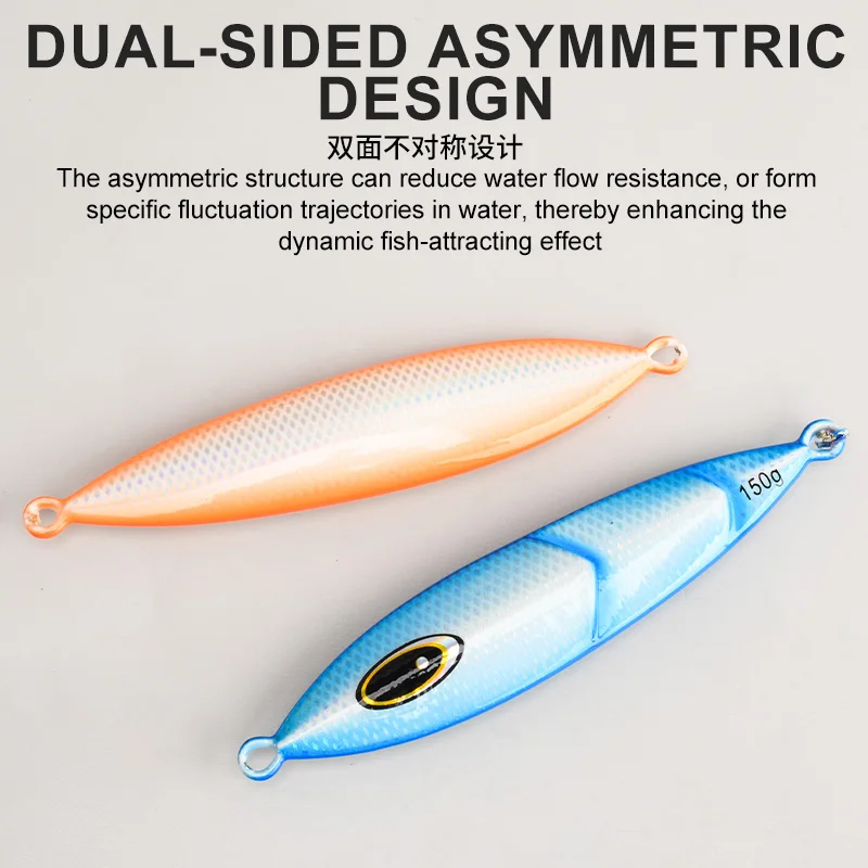 Señuelo de Pesca OBSESSION J157 80g 100g 120g 150g 200g 250g, Señuelo de Pesca Lenta, Jigging Lento, Señuelos de Metal para Pesca en Agua Salada, Jigs para Pesca Marina - imagen 5