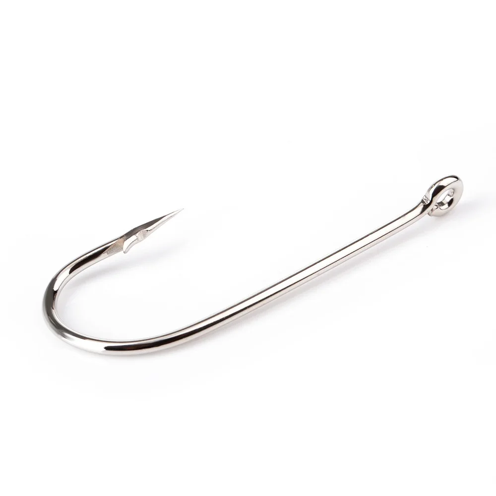 FTK-anzuelos de pesca de acero al carbono con mango largo, anzuelos afilados con púas, anillados, accesorios de agua salada, 100-200 piezas - imagen 4