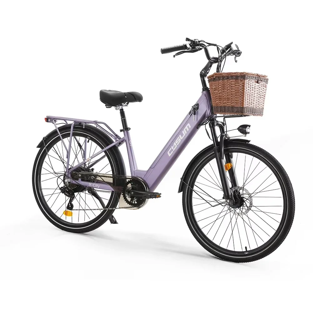 CYSUM X-City Bicicleta Eléctrica Urbana 26'' Batería Extraíble