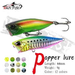 Wobbler flotante Walk Fish 64mm para lubina, trucha y lucio