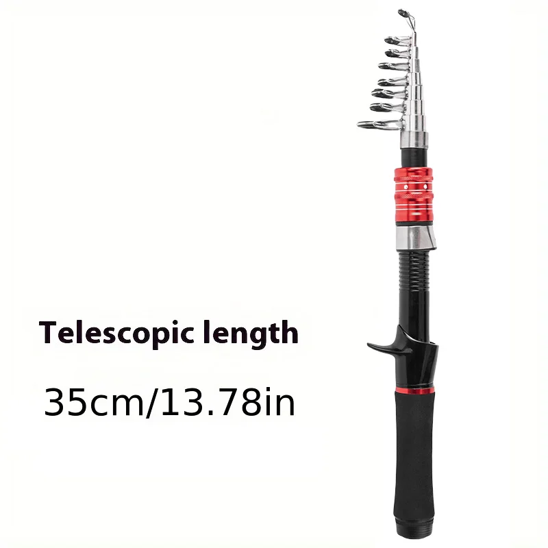 Fishing Rod Reel Combo Kit - Rod & Reel Combos with 2.1m Adjustable Fishing Pole, Spinning Reel, Fishing Line, Artificial Bioni - imagen 4