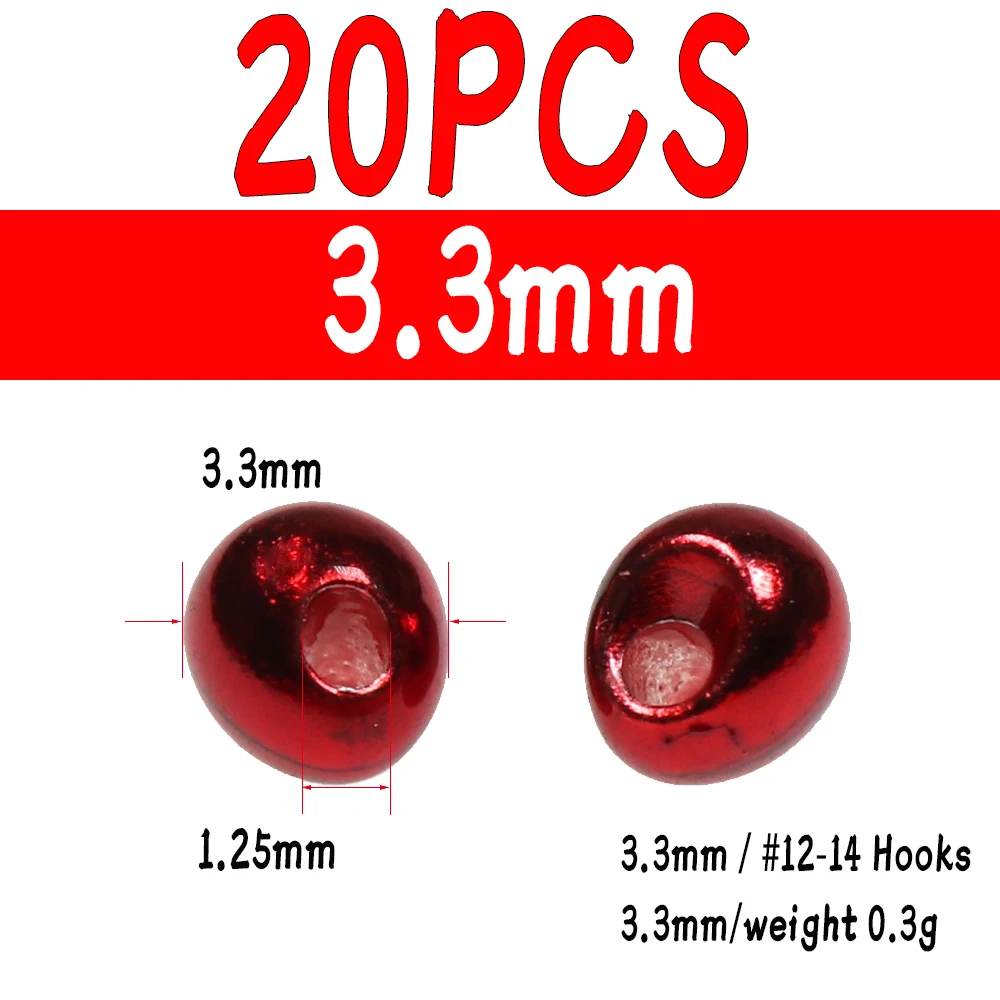 20pcs red 3o3mm