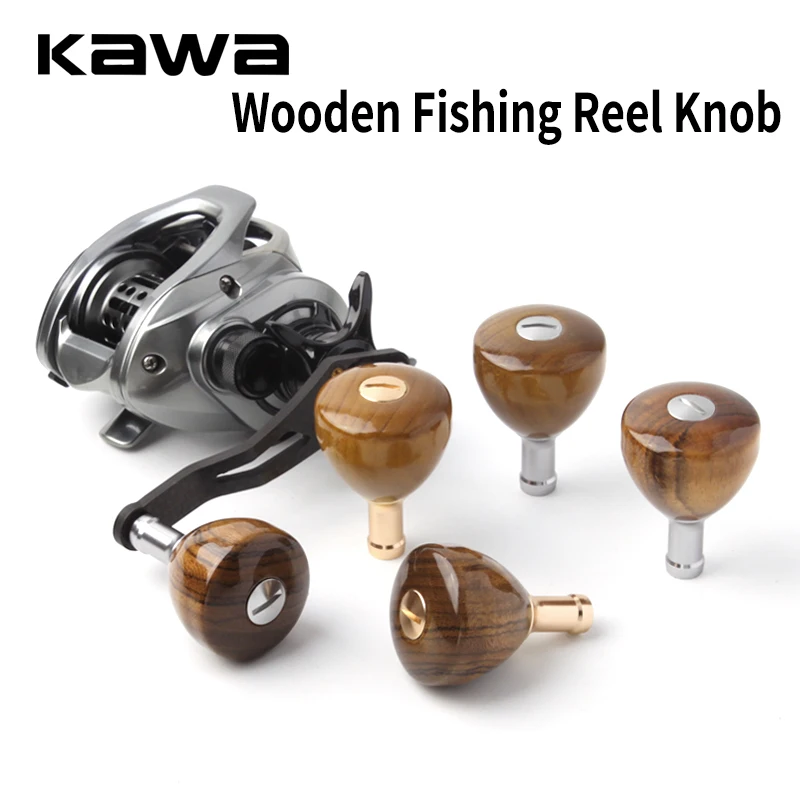 Kawa-Manija de carrete de pesca, materiales Phoebe Sheareri para Sh/D, mango de carrete de pesca giratorio y fundido, accesorio para perilla DIY - imagen 5