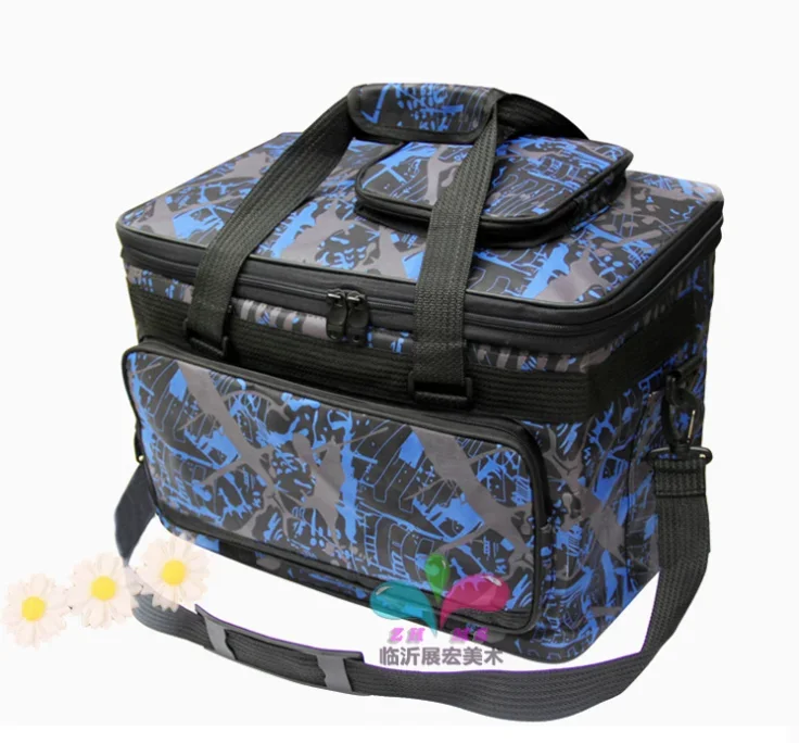 Bolsa de aparejos de carrete de pesca multifuncional para exteriores, bandolera plegable para ciclismo, senderismo, bolsa de pesca impermeable - imagen 5