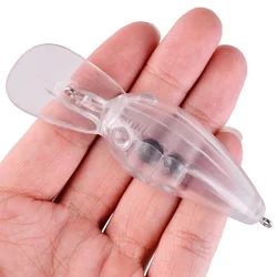 Señuelo De Pesca De manivela sin pintar, Wobbler, 12,6g, Isca Minnow, señuelos artificiales, Crankbait, Leurre De lubina, aparejos De Pesca De Lucio, 20 Uds.