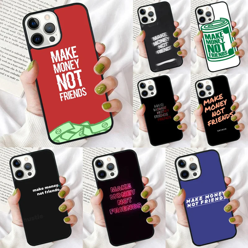 Funda iPhone MAKE MONEY NOT FRIENDS – Carcasa trasera