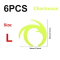 6PCS L Chartreuse