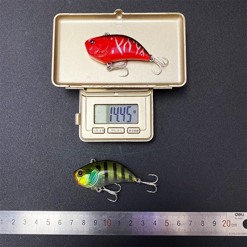 Señuelos de Pesca Ratlin con vibración hundida, 14g, 52mm, Wobbler, Swimbait para lubina, trucha, VIB, cebo duro Artificial, suministros de Pesca - imagen 3