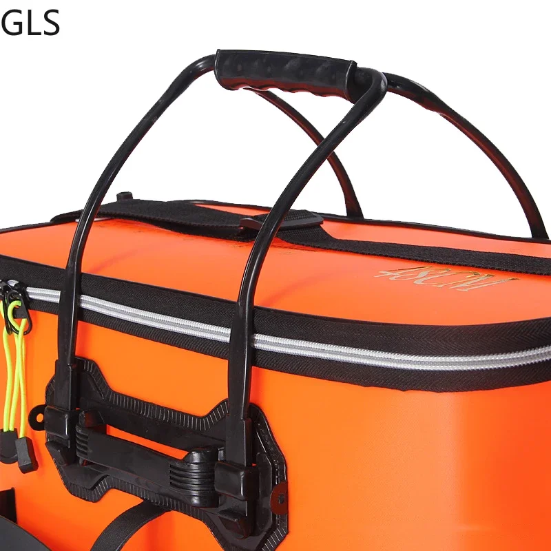 Bolsa de pesca portátil, cubo de agua, cajas de almacenamiento, plegable, grueso, tanque de peces vivos, aparejos de pesca para acampar al aire libre - imagen 5