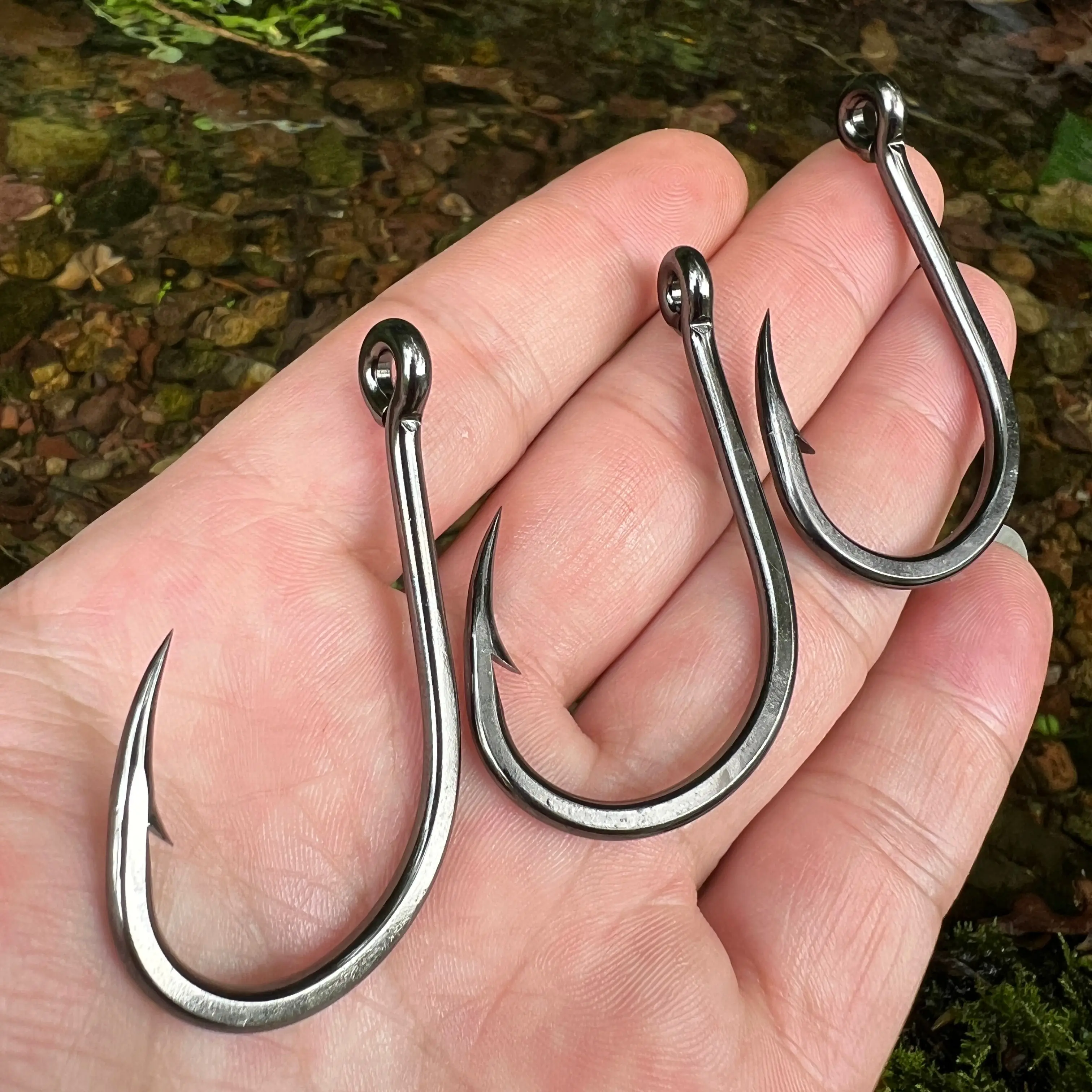 Proberos 20 piezas de acero ultraafilado con alto contenido de carbono, anzuelos circulares de pulpo para pesca en agua salada, fuerza del anzuelo de 127-297LB - imagen 5