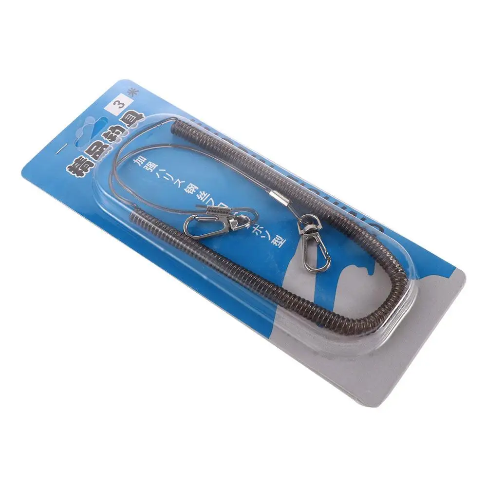 Herramientas Herramientas de pesca Cuerda elástica retráctil Cuerda de resorte resistente Línea de seguridad Cordones de pesca Cuerdas de pesca Cuerdas antipérdida - imagen 2