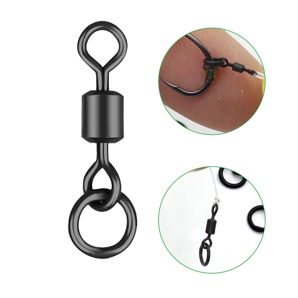 Giratorios Chod negro mate DNDYUJU para Ronnie Rig carpa - imagen 4