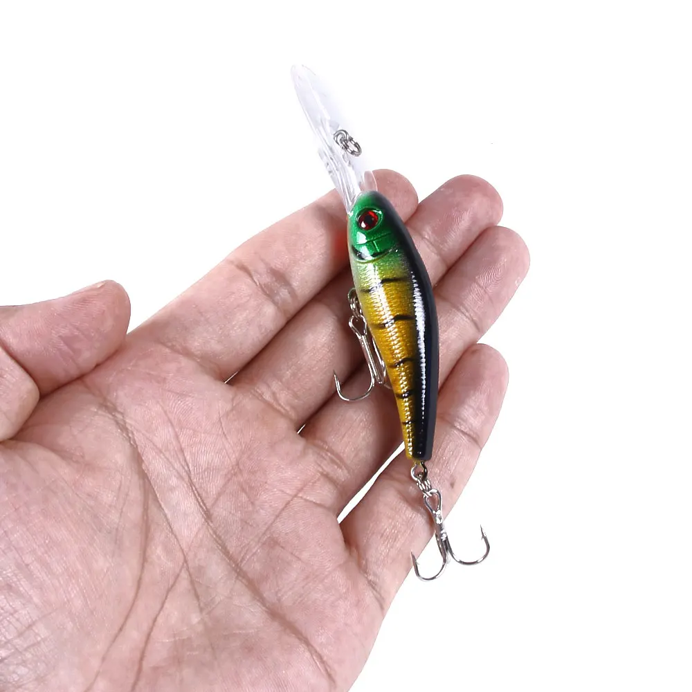 Señuelo de Pesca Minnow de 8 Piezas, 10 cm, 7.8 g, Largo Alcance, Hundimiento Profundo, Cebo Duro para Lubina, Lucio, Trucha, Perca, Agua Dulce y Salada - imagen 3