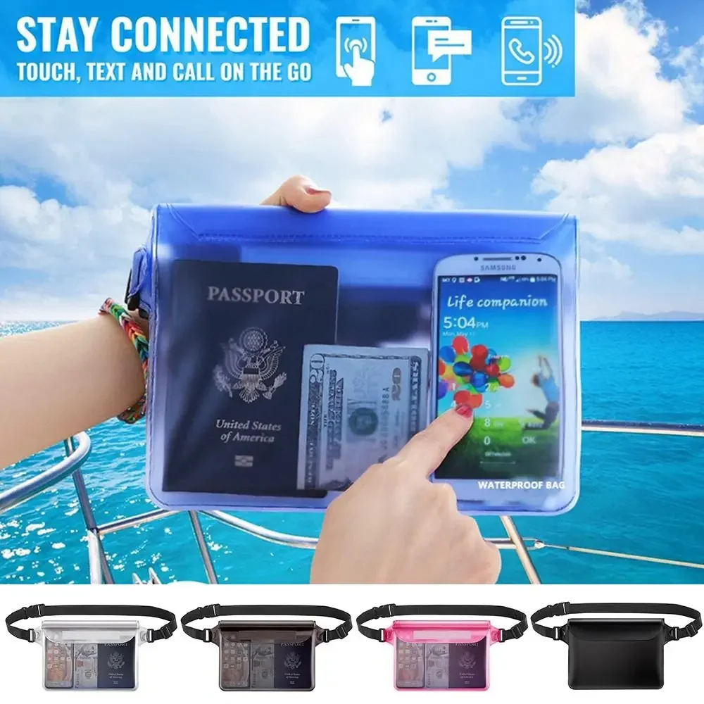 Nuevo Bolsa para teléfono móvil de PVC, bolsa de almacenamiento para pantalla táctil de gran capacidad, bolsa impermeable para natación - imagen 4