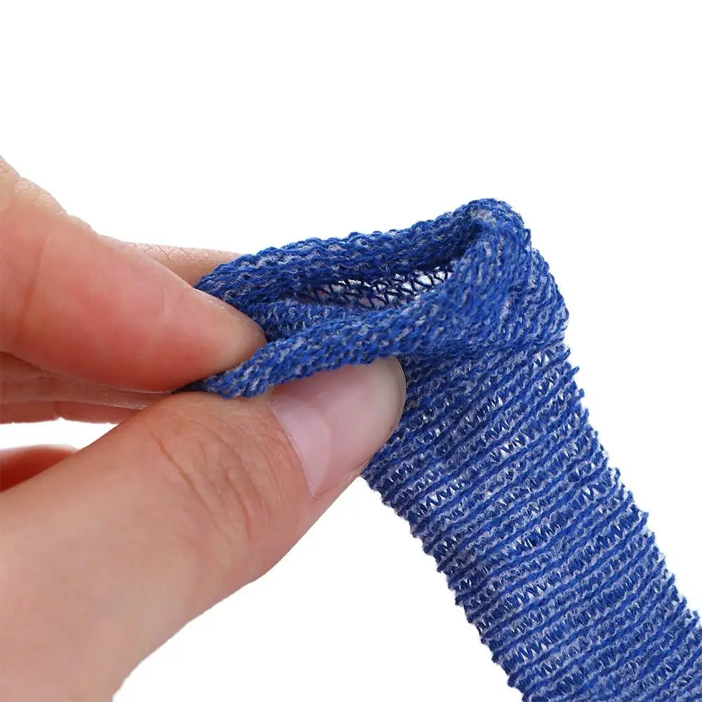 Protector de dedos de algodón para adultos, cubierta Tubular de 15x600mm para seguridad deportiva, color azul y blanco - imagen 5