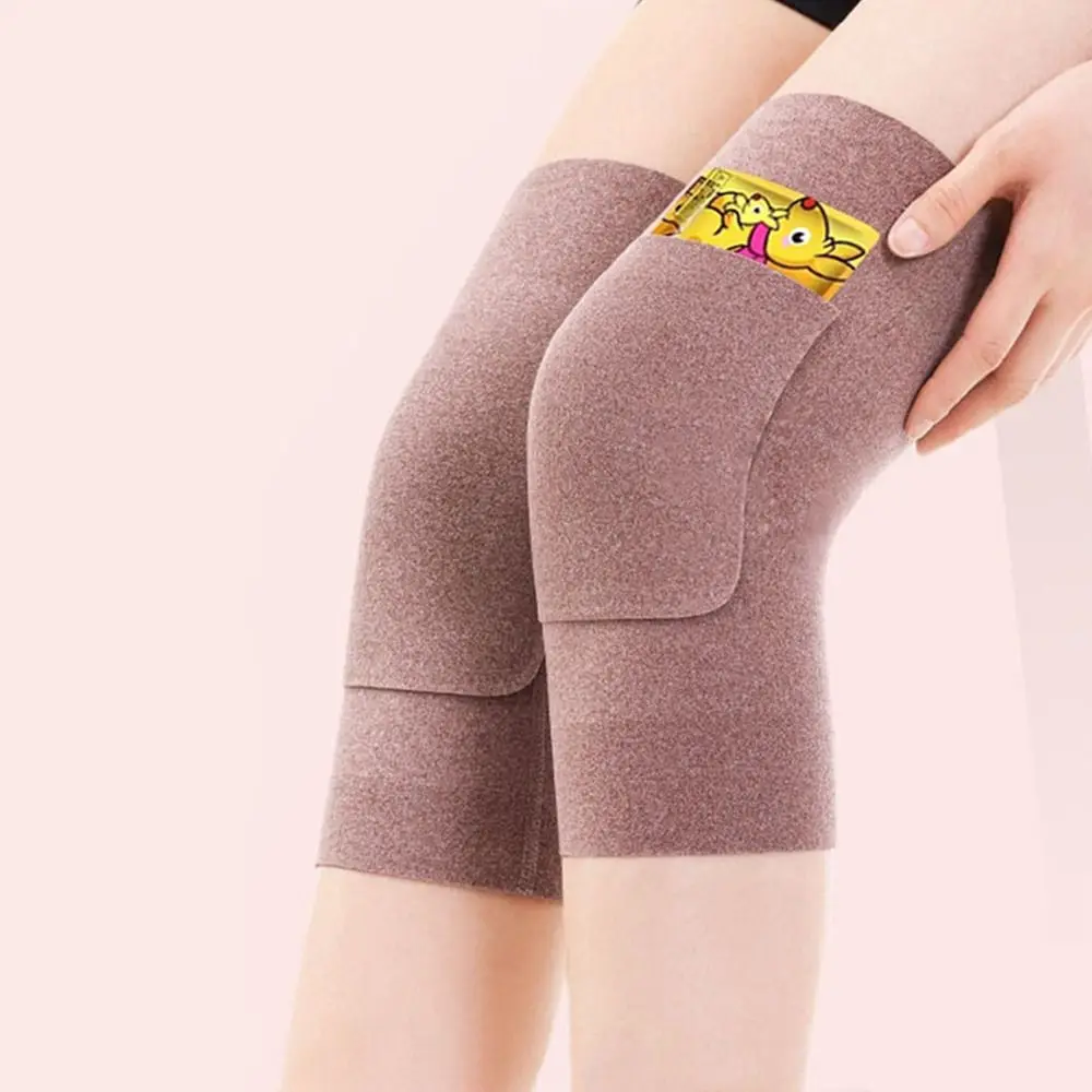 Rodilleras de terciopelo duraderas de invierno con bolsillo unisex - imagen 4