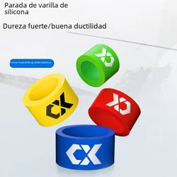 Anillo de parada de varilla de silicona luminiscente, anillo antideslizante para caña de pescar al aire libre, 11mm-21mm, herramienta de equipo de pesca, nuevo tipo