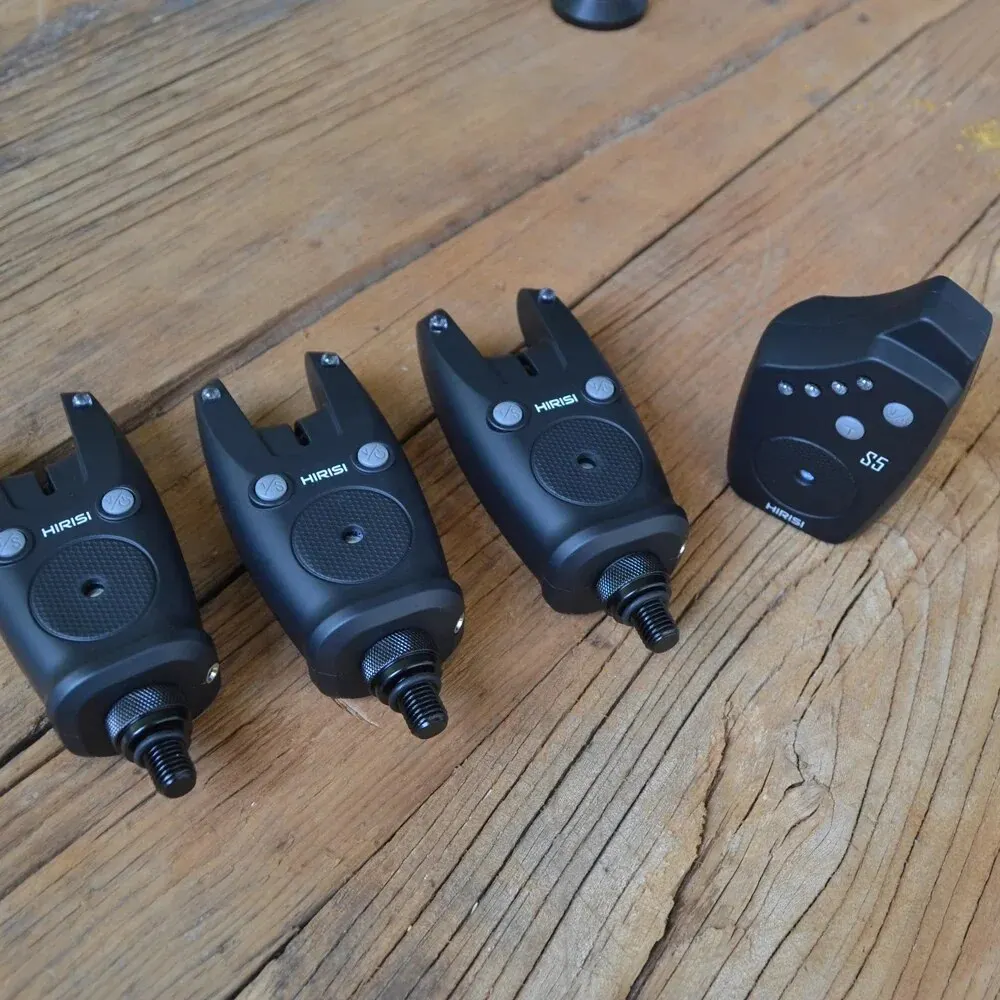 Hirisi-Juego de alarma de pesca de carpa inalámbrico, resistente al agua, alarmas de picadura de pesca, indicador de picadura de pesca S5, accesorios de pesca - imagen 2