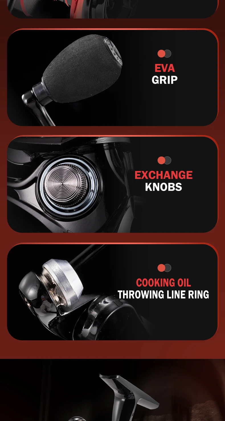 Mejore su experiencia de pesca con diseño ergonómico e ingeniería de precisión