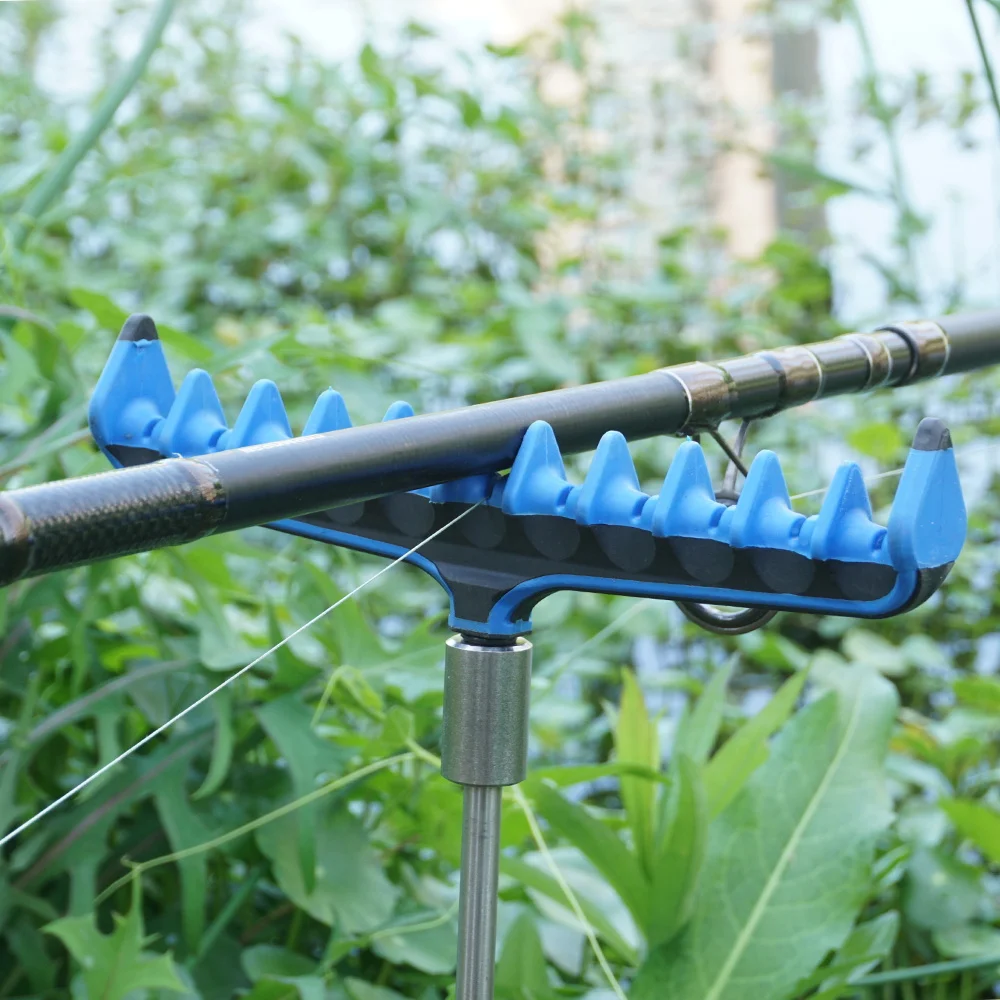 Soporte caña ajustable Hirisi para carpa – Barra zumbido y alarma - imagen 2
