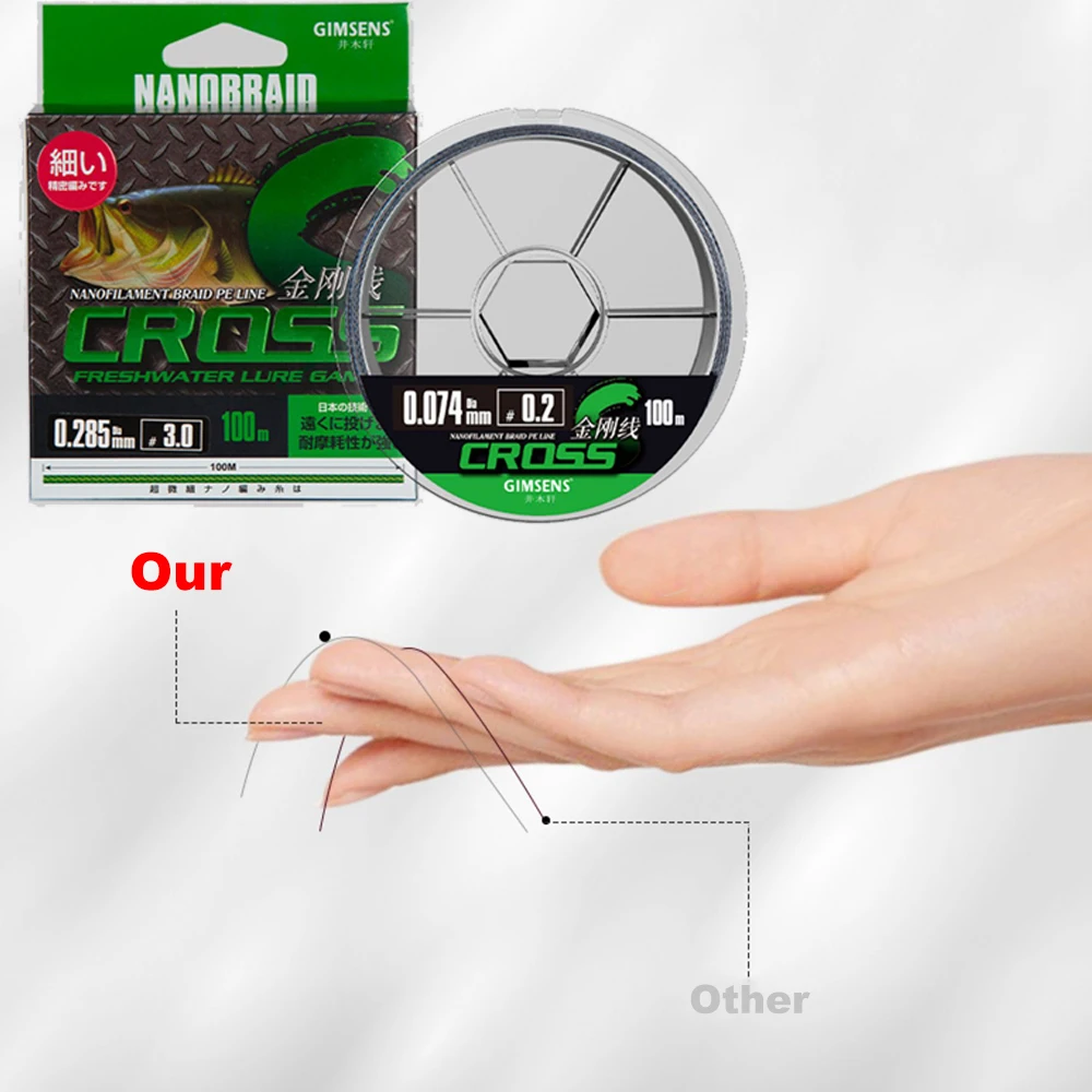 ThornsLine-sedal de pesca trenzado PE de 4 hebras, Sedal duradero y liso de 5 a 45lb, adecuado para pesca de carpa, 0,04-0,32 MM pesca accesorios de pesca pesca accesorio pesca accesorios mar - imagen 3