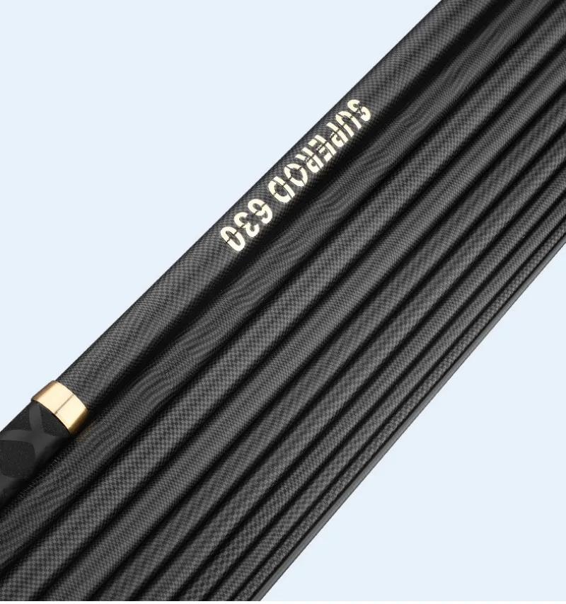 Caña de fibra de carbono para pescar, varilla de pescar de fibra de carbono dura y de manejo ligero con bloqueador, caña de pesca de 2.7M/3.6M/3.9M/4.5M/5.4M/6.3M/7.2M/8M/9M/10M - imagen 4