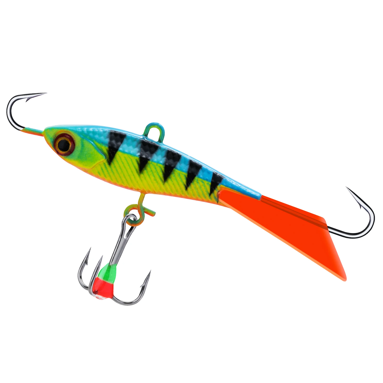 Goture 4 unids/lote 7cm 15g juego de plantillas de pesca en hielo plantilla equilibrada Banlancer de hielo de invierno señuelo de pesca en hielo arrfital Swimbait Wobbler Set - imagen 4
