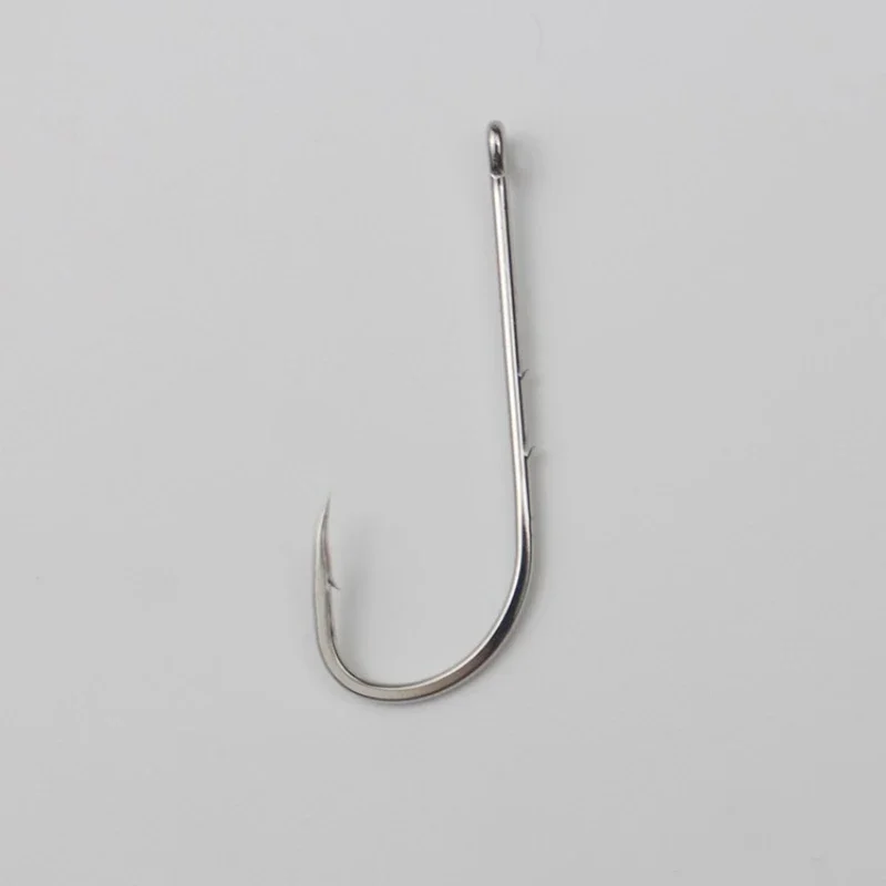 100 Uds anzuelos de pesca anzuelo afilado de acero al carbono con púas traseras adecuado para camarones lombriz señuelo suave larva anzuelos para pesca en la playa - imagen 5