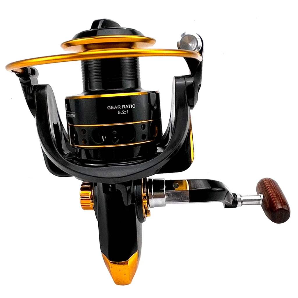 GHOTDA-carrete giratorio de Metal liso, aparejos de pesca de carpa para agua dulce y salada, Spool5.2:1, 2000, 3000, 4000, 5000, 6000, 7000 - imagen 5