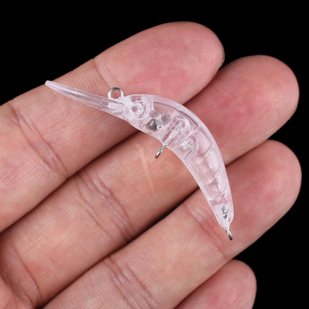 Chan'sHuang 50 Uds cebo en blanco sin pintar 5cm 2g flotante Mini Minnow DIY señuelo de pesca Artificial - imagen 5