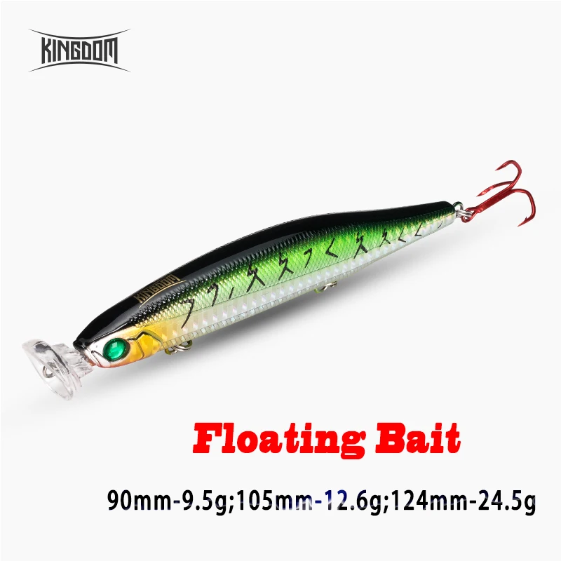 Kingdom Jerk Minnow Popper – Señuelo flotante de superficie