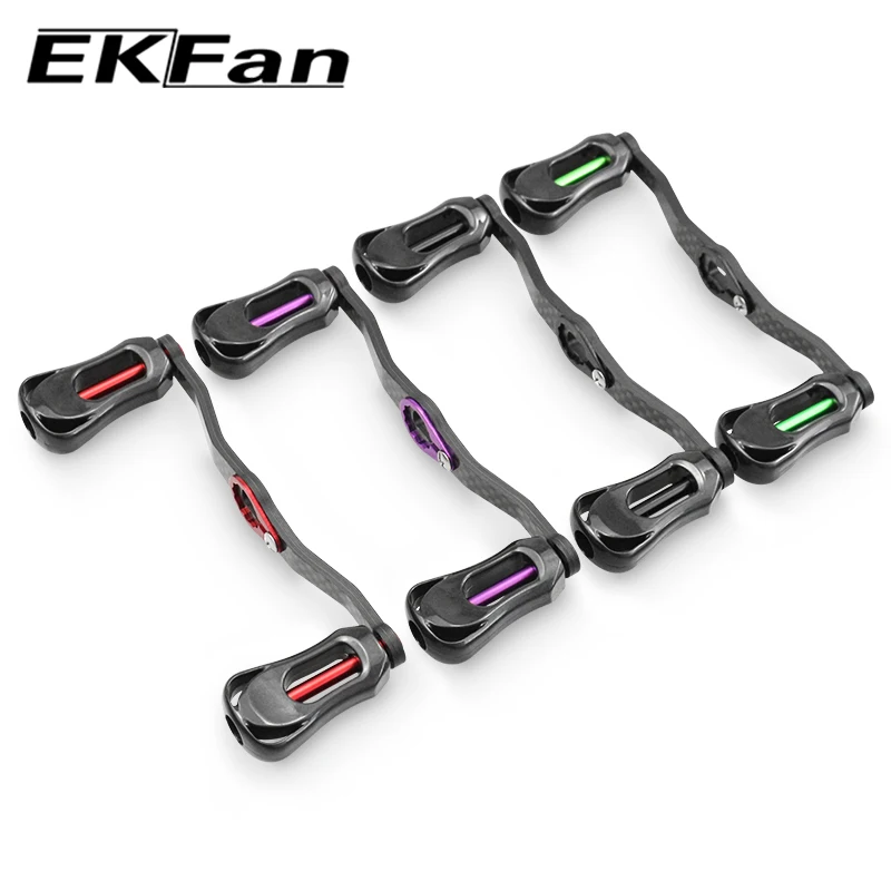 Ekfan-nuevo mango de carbono de 105MM para carrete de pesca de fundición, DIY, para Dawa Shmano Bast - imagen 5